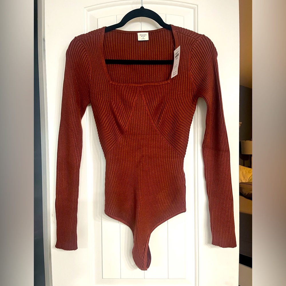 Abercrombie & Fitch long sleeve squareneck Sweater bodysuit